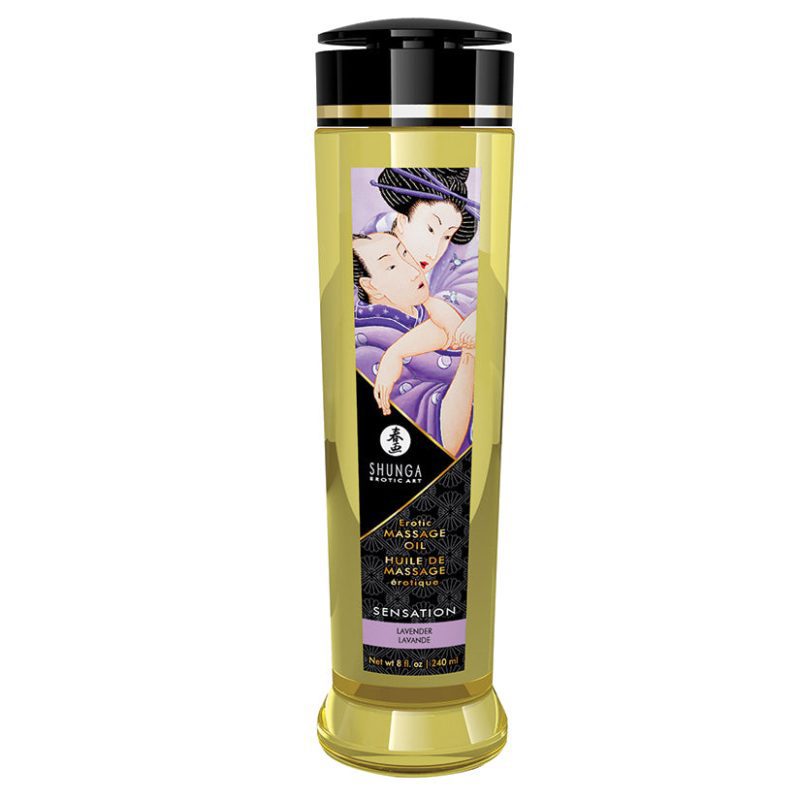 Shunga Sensation Lavender Massage Oil - Melody's Room