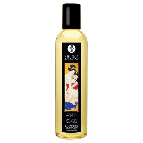 Shunga Adorable Coconut Thrills Massage Oil - Melody's Room