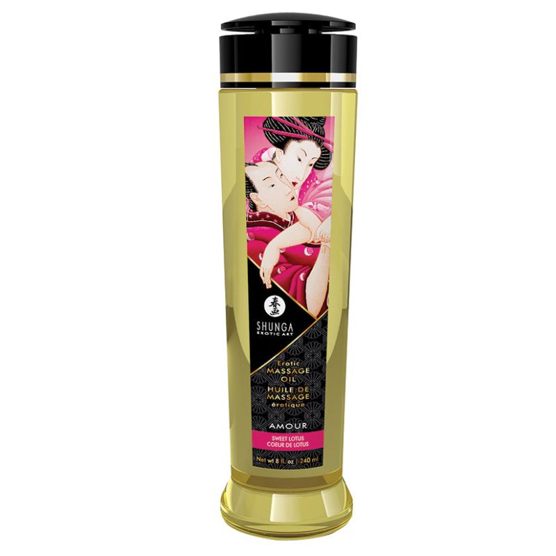 Shunga Amour Sweet Lotus Massage Oil - Melody's Room