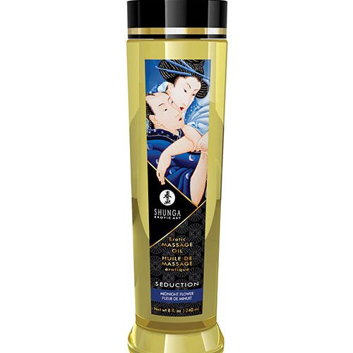 Shunga Seduction Midnight Flower Massage Oil - Melody's Room