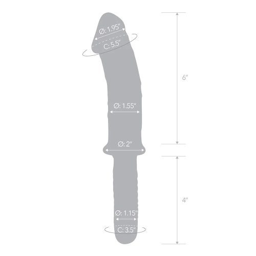 glastoy realistic double ended glass dildo with handle eleven inch 07 1000x1000 109c3b3c a2a1 40d9 b161 02aede533bb7